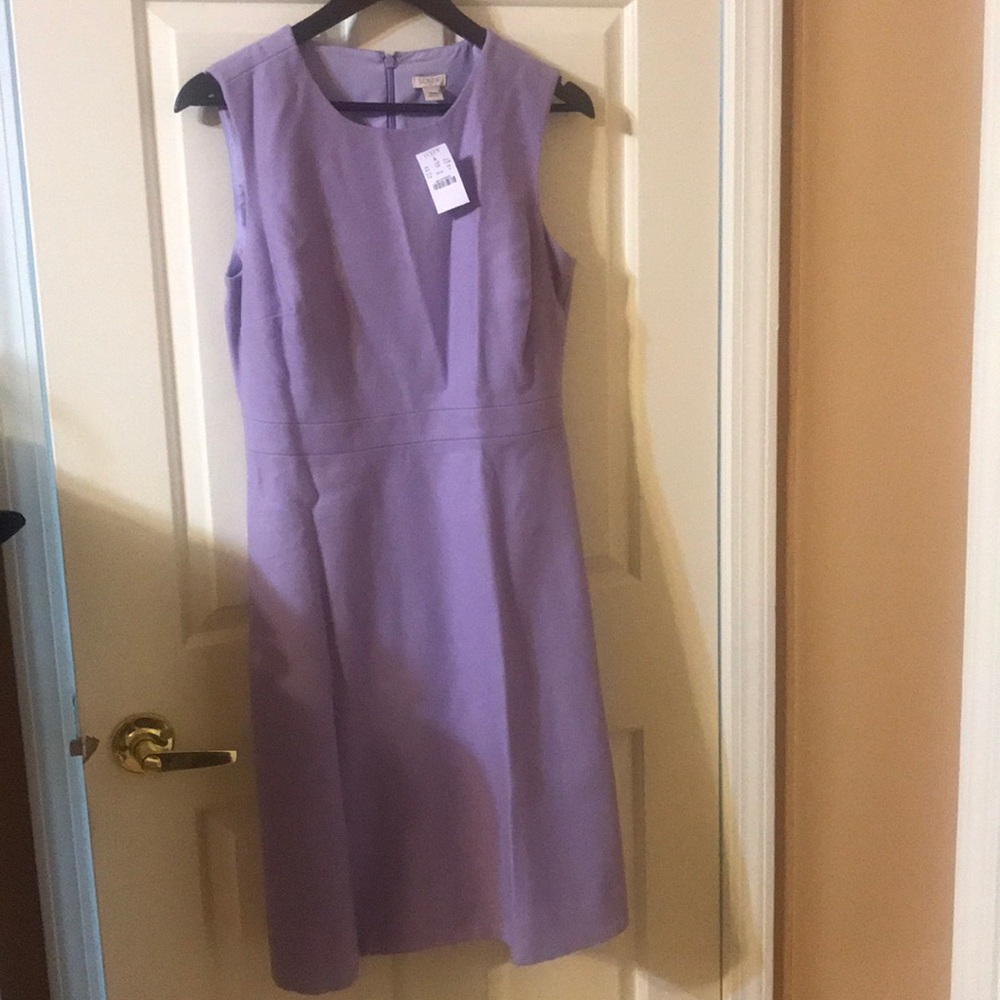 Jcrew lavender wool dress size 8